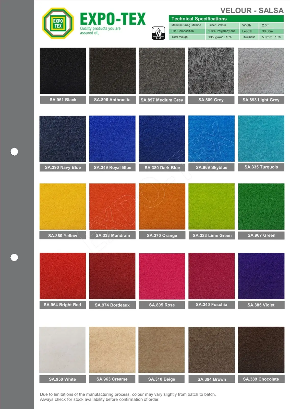 Exhibition carpet, expo carpet, event carpet, p-pet, tentage carpet, atrium carpet, protection carpet, velour carpet